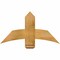 Ekena Millwork Bellingham Rough Sawn Timber Gable Bracket, Western Red Cedar, 36"W x 19"H x 2"D x 6"F, 13/12 Pitch GBW036X19X0206BEL00RWR - alternate 1